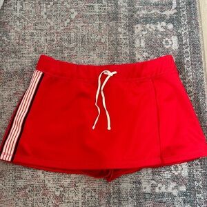 BDG Red Mini Skort - L